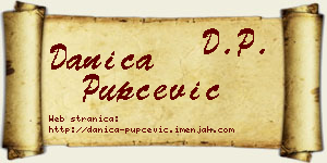 Danica Pupčević vizit kartica